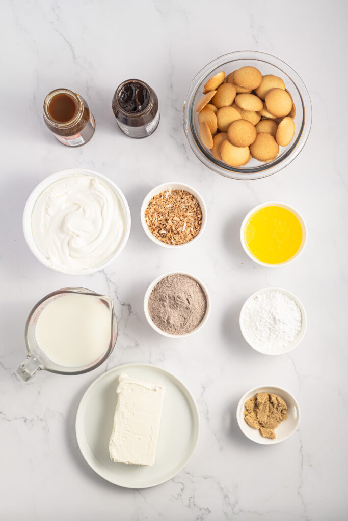 Ingredients for samoa lasagna.