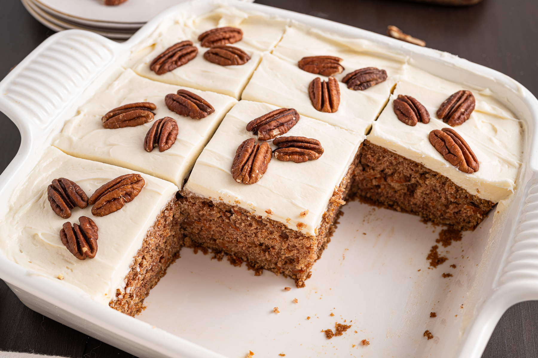 Eggless Carrot Cake
