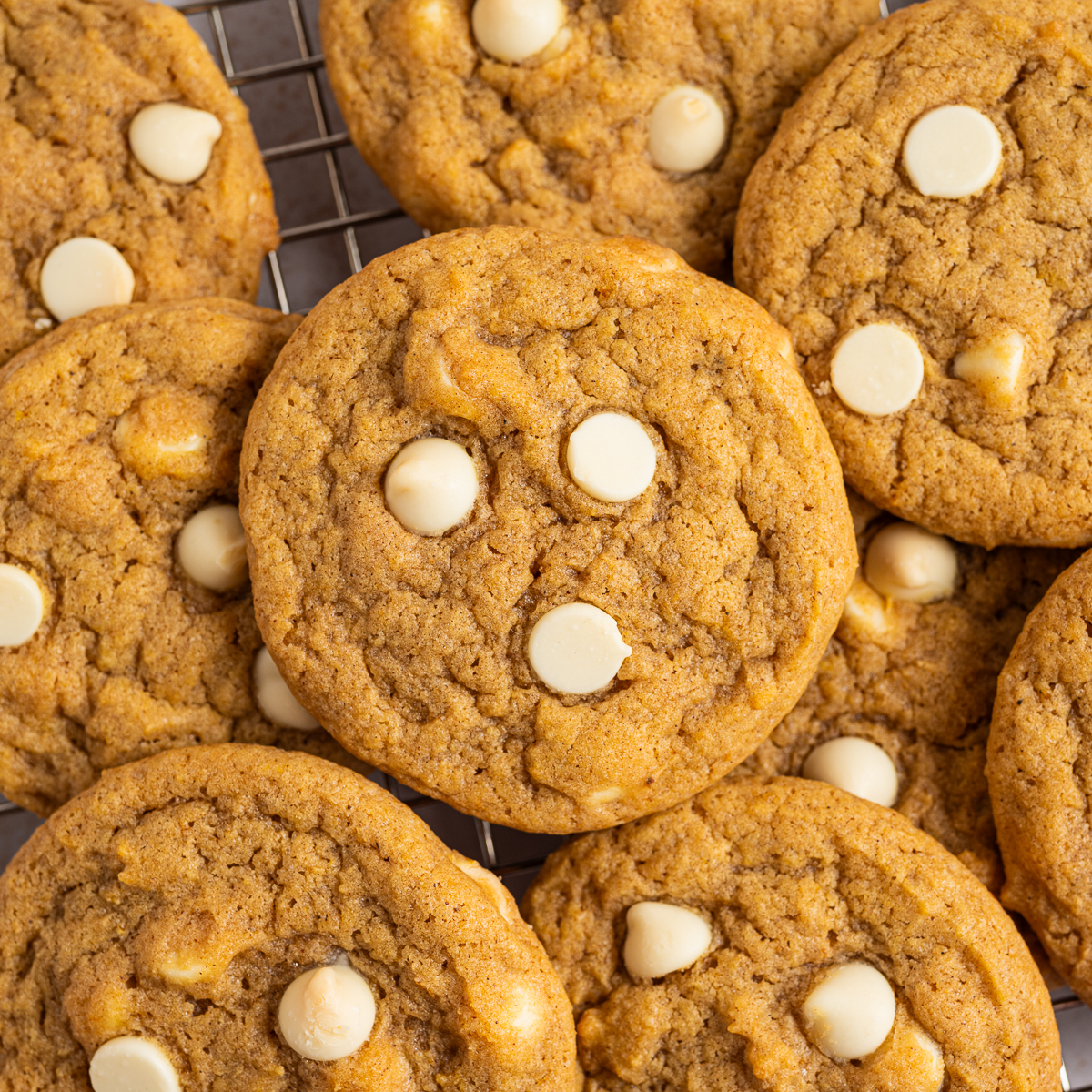 White Chocolate Chip Pumpkin Cookies