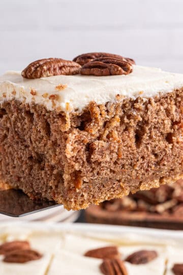 Eggless Carrot Cake slice
