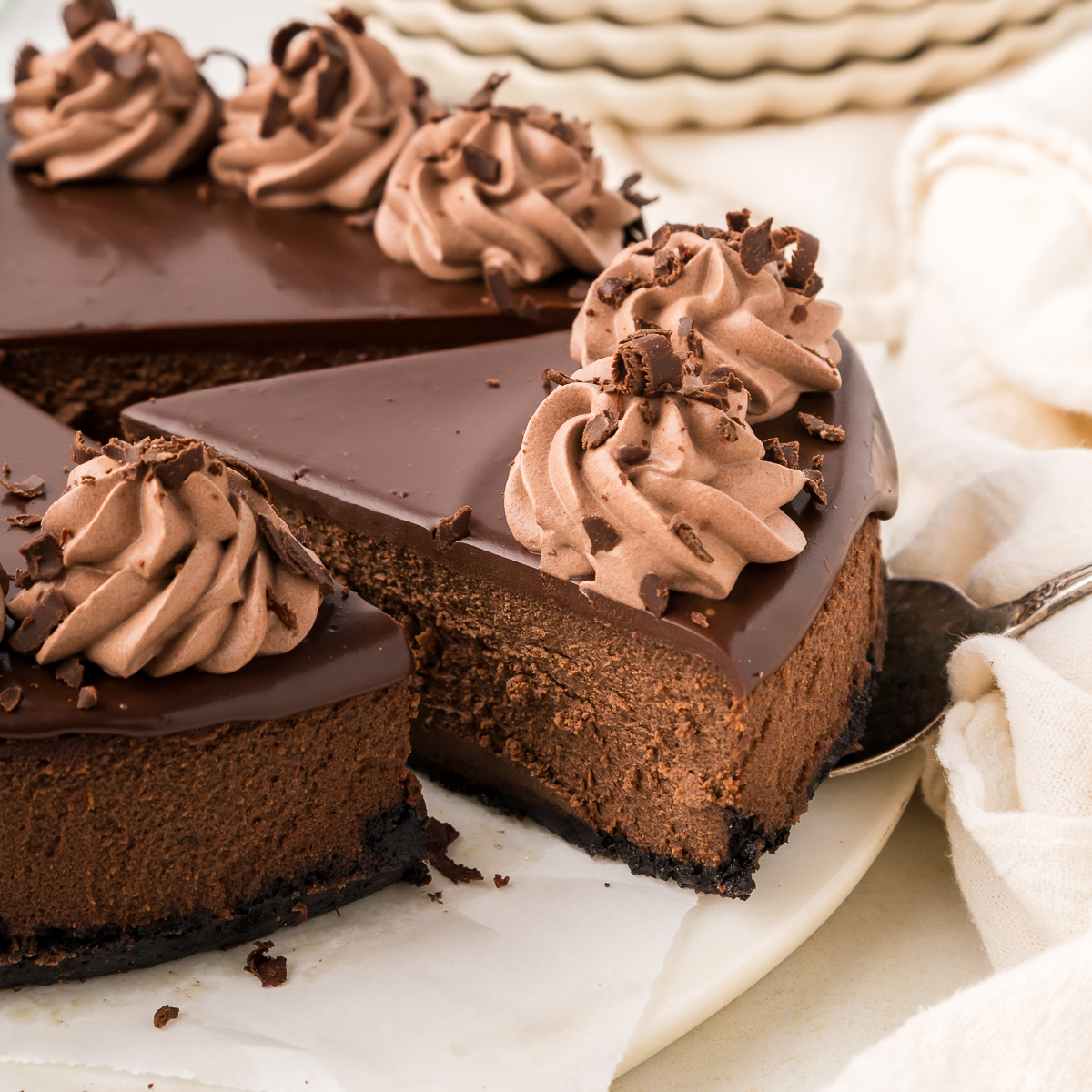 Triple Chocolate Cheesecake