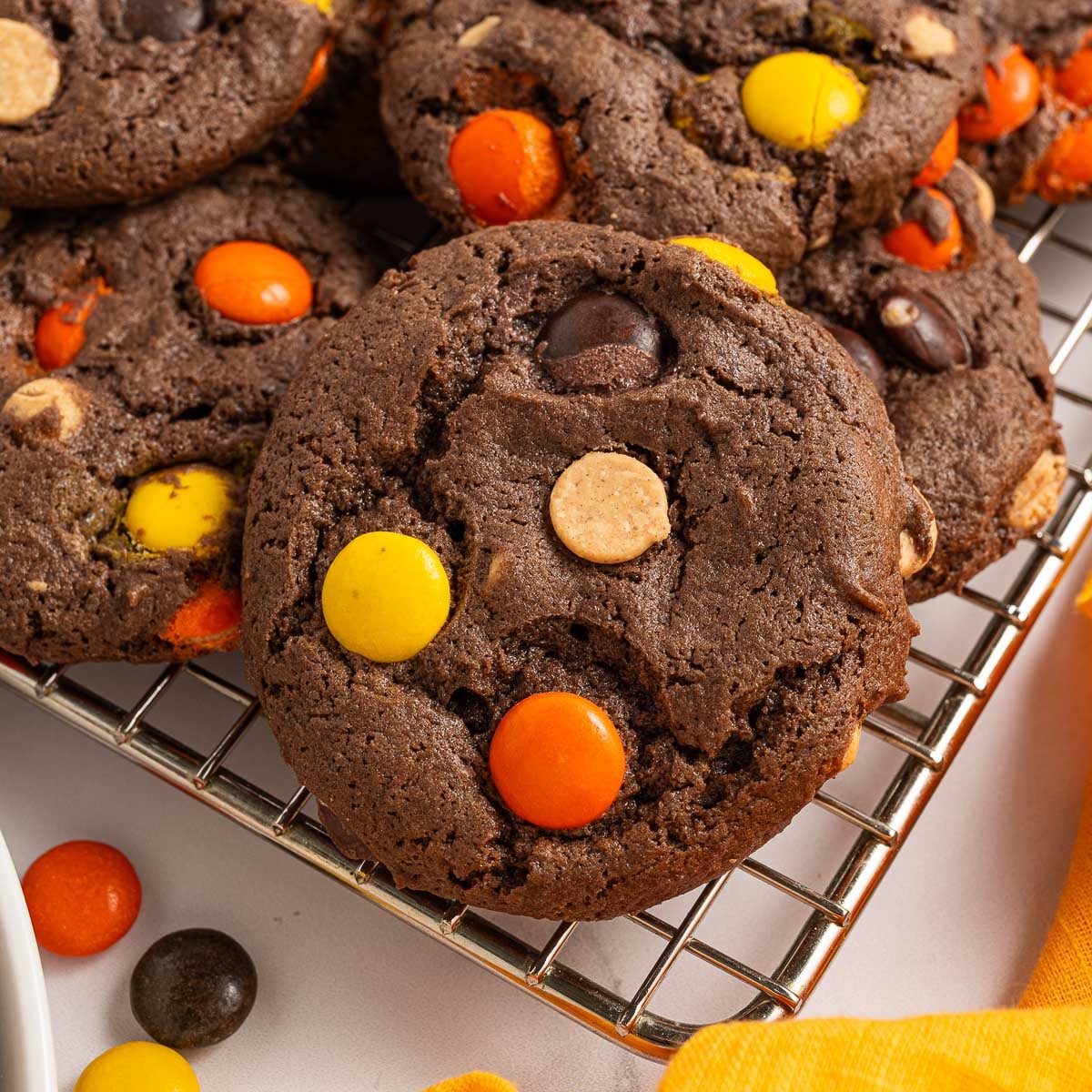 Reese's Pieces Cake Mix Cookies